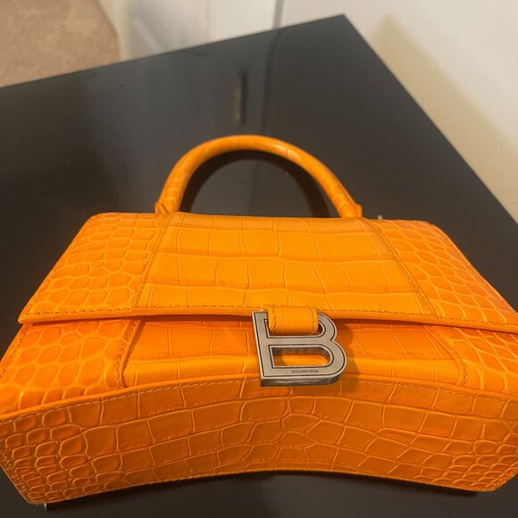 Balenciaga Hourglass Small Handbag Orange - Picture 1 of 5